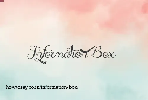 Information Box