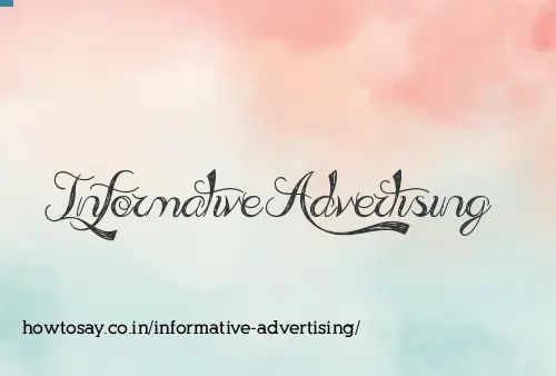Informative Advertising