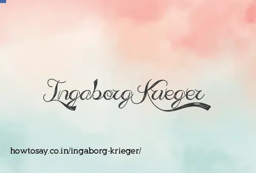 Ingaborg Krieger