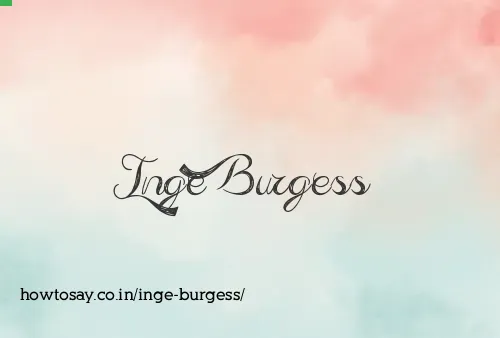 Inge Burgess