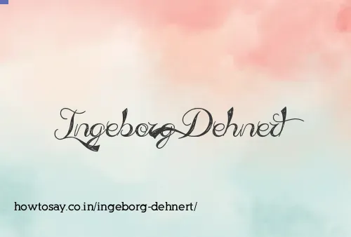Ingeborg Dehnert