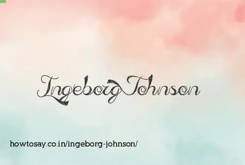 Ingeborg Johnson