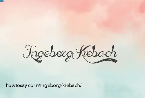 Ingeborg Kiebach