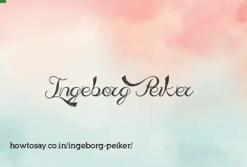 Ingeborg Peiker