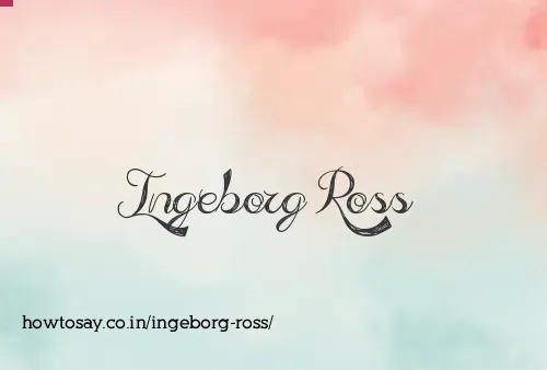 Ingeborg Ross