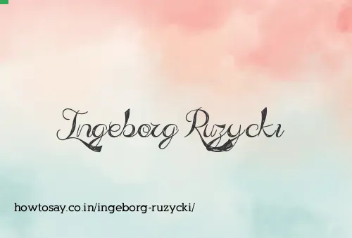 Ingeborg Ruzycki