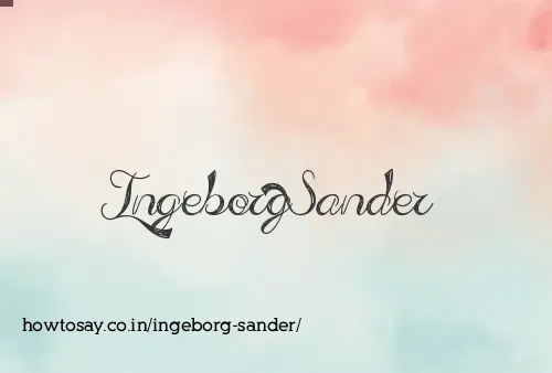 Ingeborg Sander