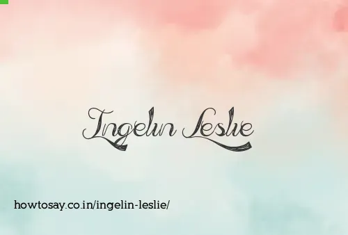 Ingelin Leslie