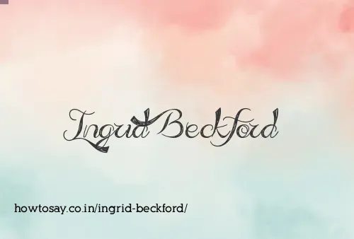 Ingrid Beckford
