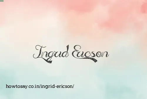 Ingrid Ericson