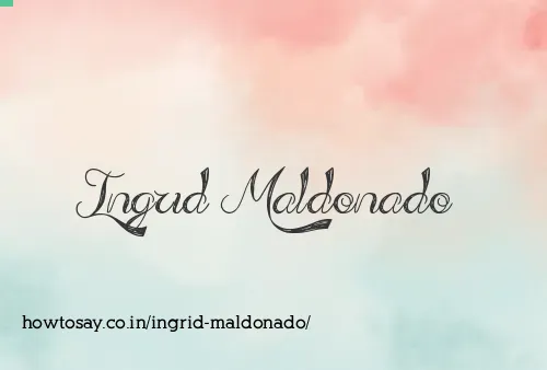 Ingrid Maldonado