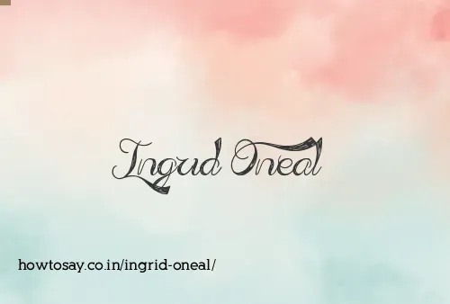 Ingrid Oneal