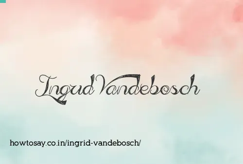 Ingrid Vandebosch
