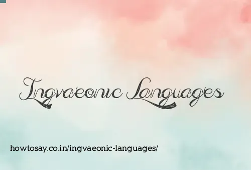 Ingvaeonic Languages