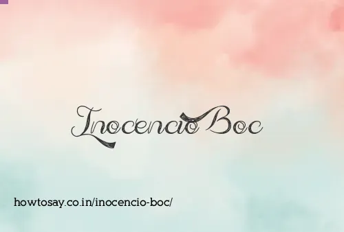 Inocencio Boc