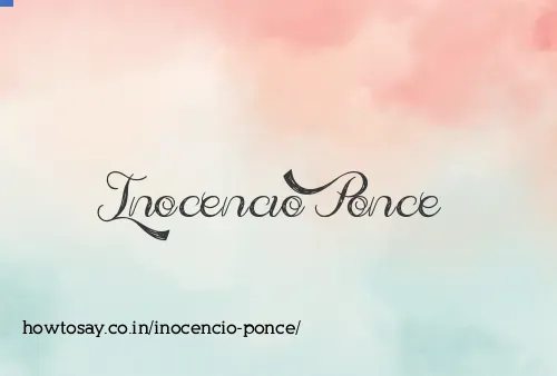 Inocencio Ponce