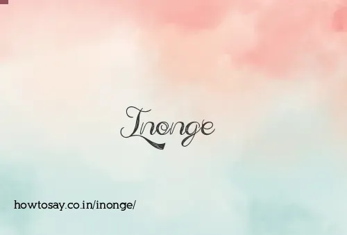 Inonge