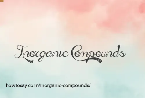 Inorganic Compounds