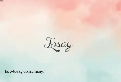 Insay