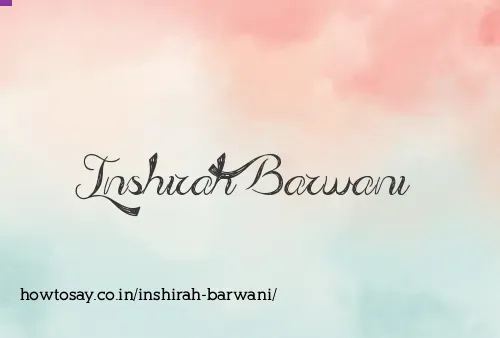 Inshirah Barwani