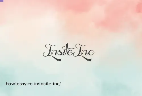 Insite Inc