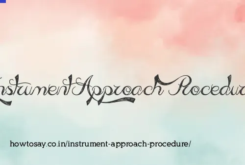 Instrument Approach Procedure