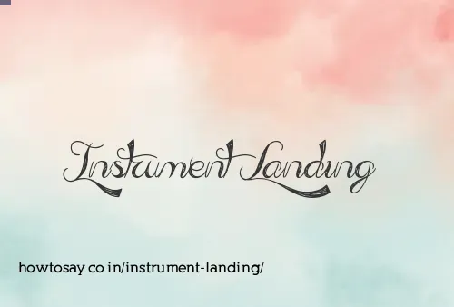 Instrument Landing
