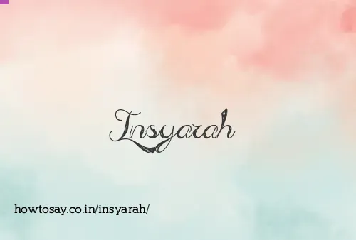 Insyarah