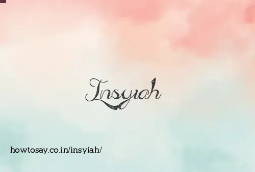Insyiah