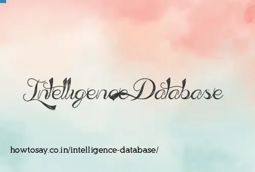 Intelligence Database