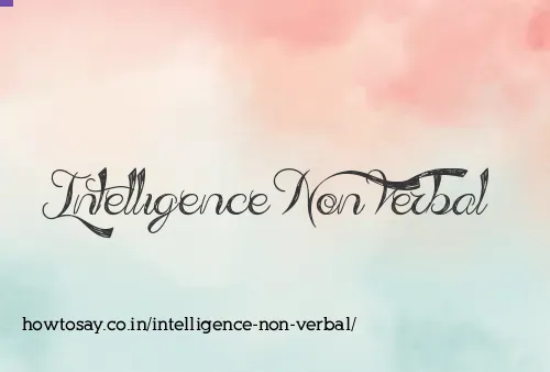 Intelligence Non Verbal
