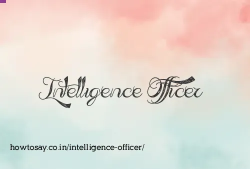 Intelligence Officer