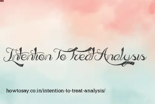 Intention To Treat Analysis