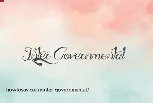 Inter Governmental