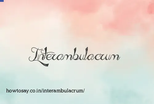 Interambulacrum