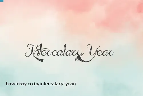 Intercalary Year