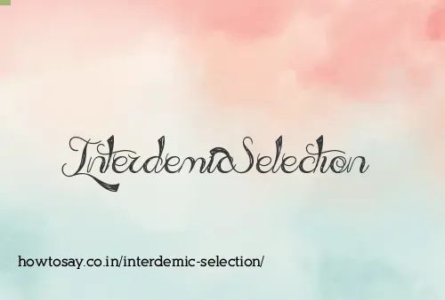 Interdemic Selection