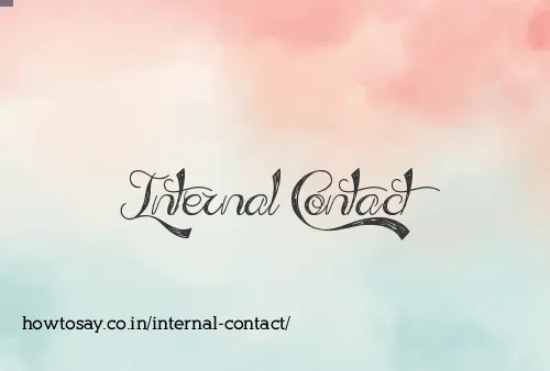 Internal Contact