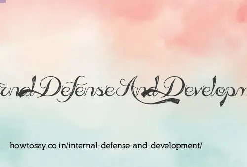 Internal Defense And Development