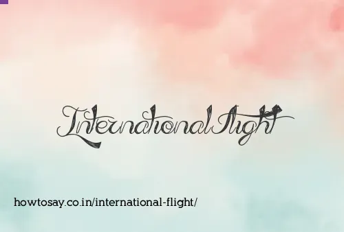 International Flight