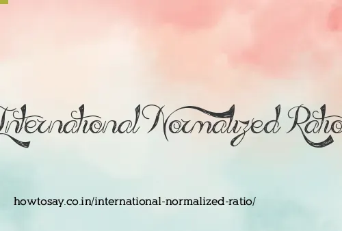 International Normalized Ratio
