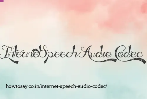 Internet Speech Audio Codec
