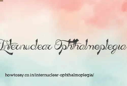 Internuclear Ophthalmoplegia