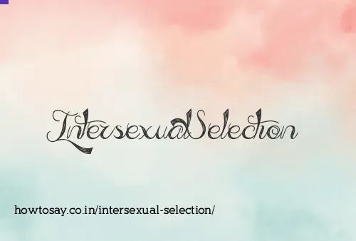 Intersexual Selection