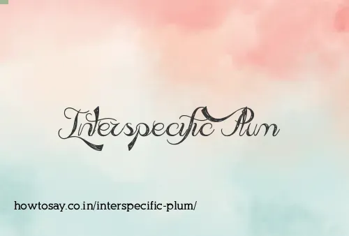 Interspecific Plum