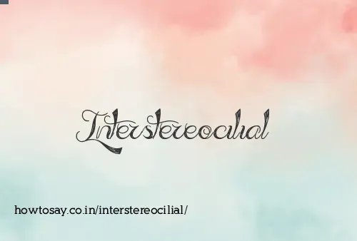 Interstereocilial