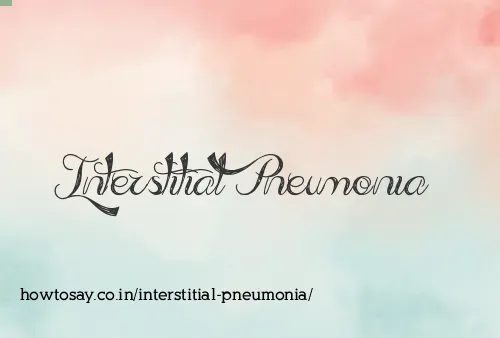Interstitial Pneumonia