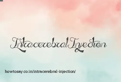 Intracerebral Injection
