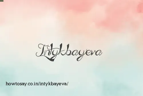 Intykbayeva