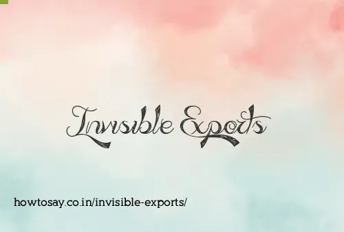 Invisible Exports